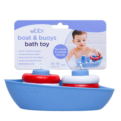 boat and buoys bath toy