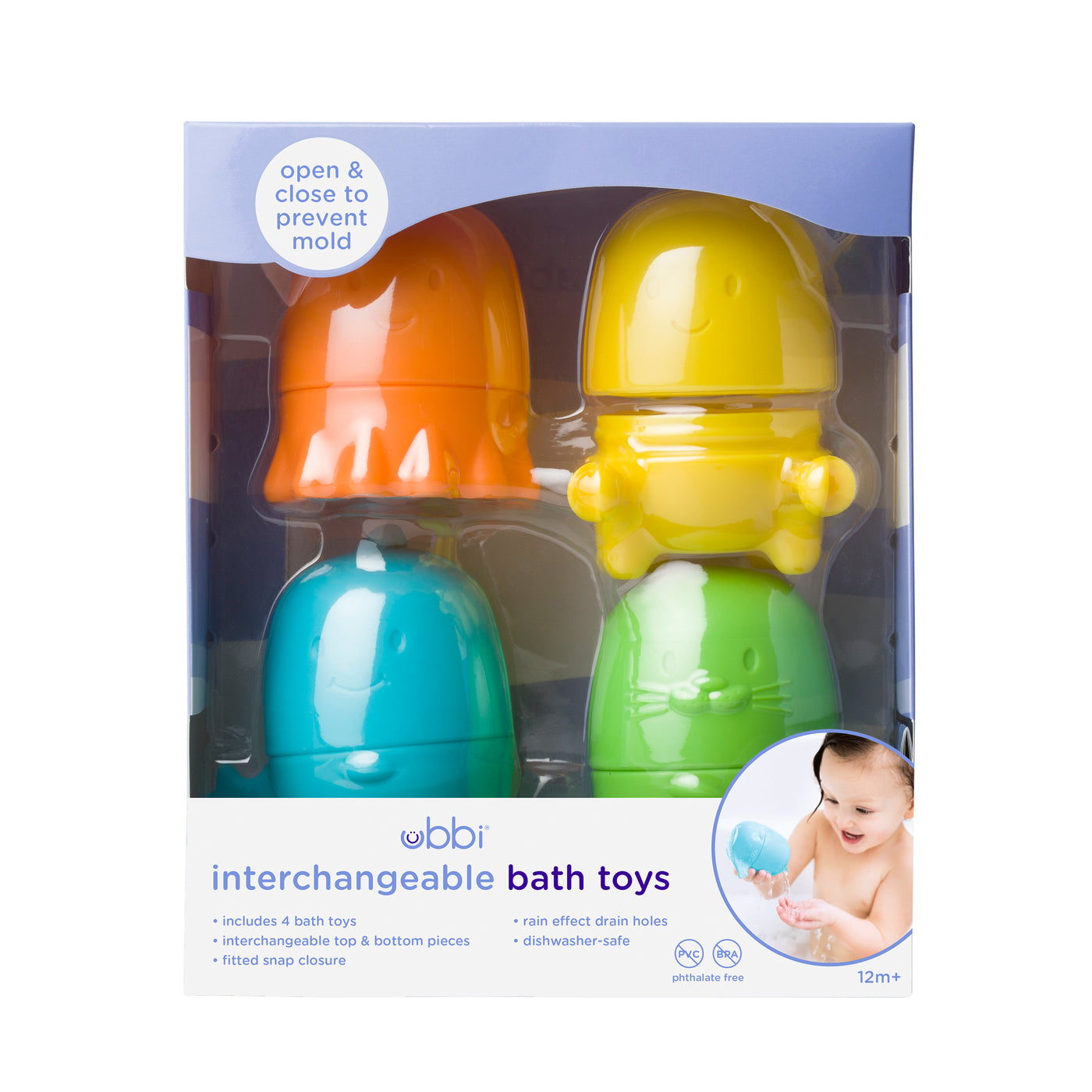 interchangeable bath toys