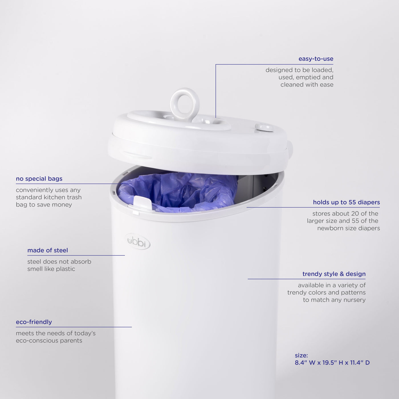 Ubbi Ubbi diaper pail – ubbiworld
