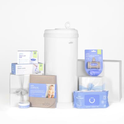 diaper pail gift set