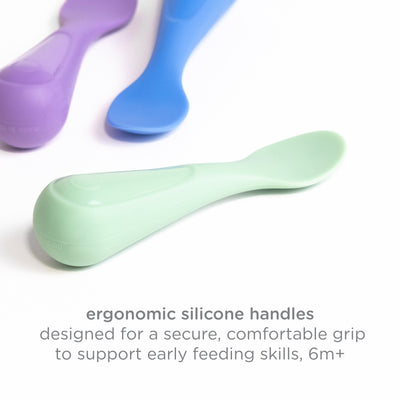 silicone training spoons 3-pk