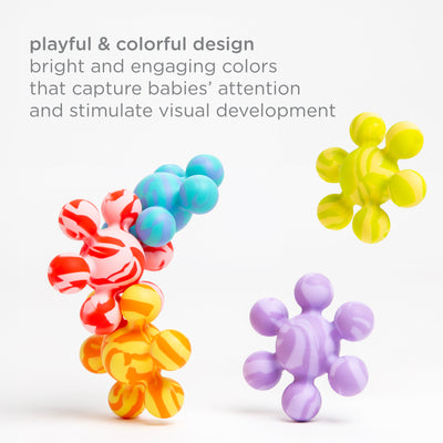 joinibble silicone teether toys 5-pack