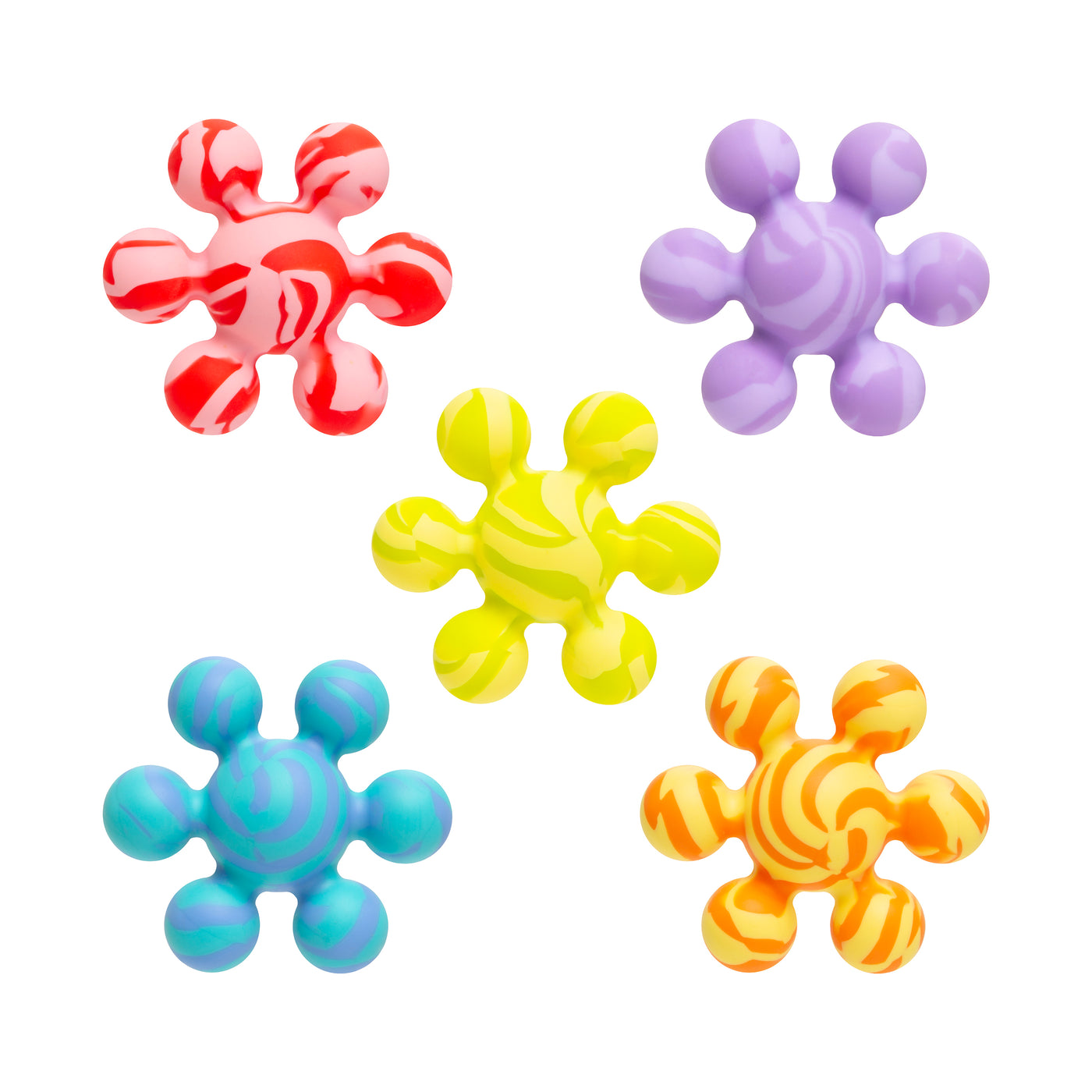 joinibble silicone teether toys 5-pack