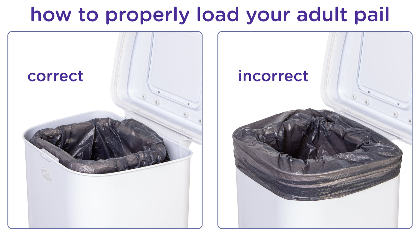 stainless steel adult diaper pail