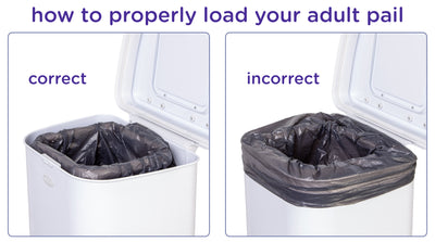 stainless steel adult diaper pail