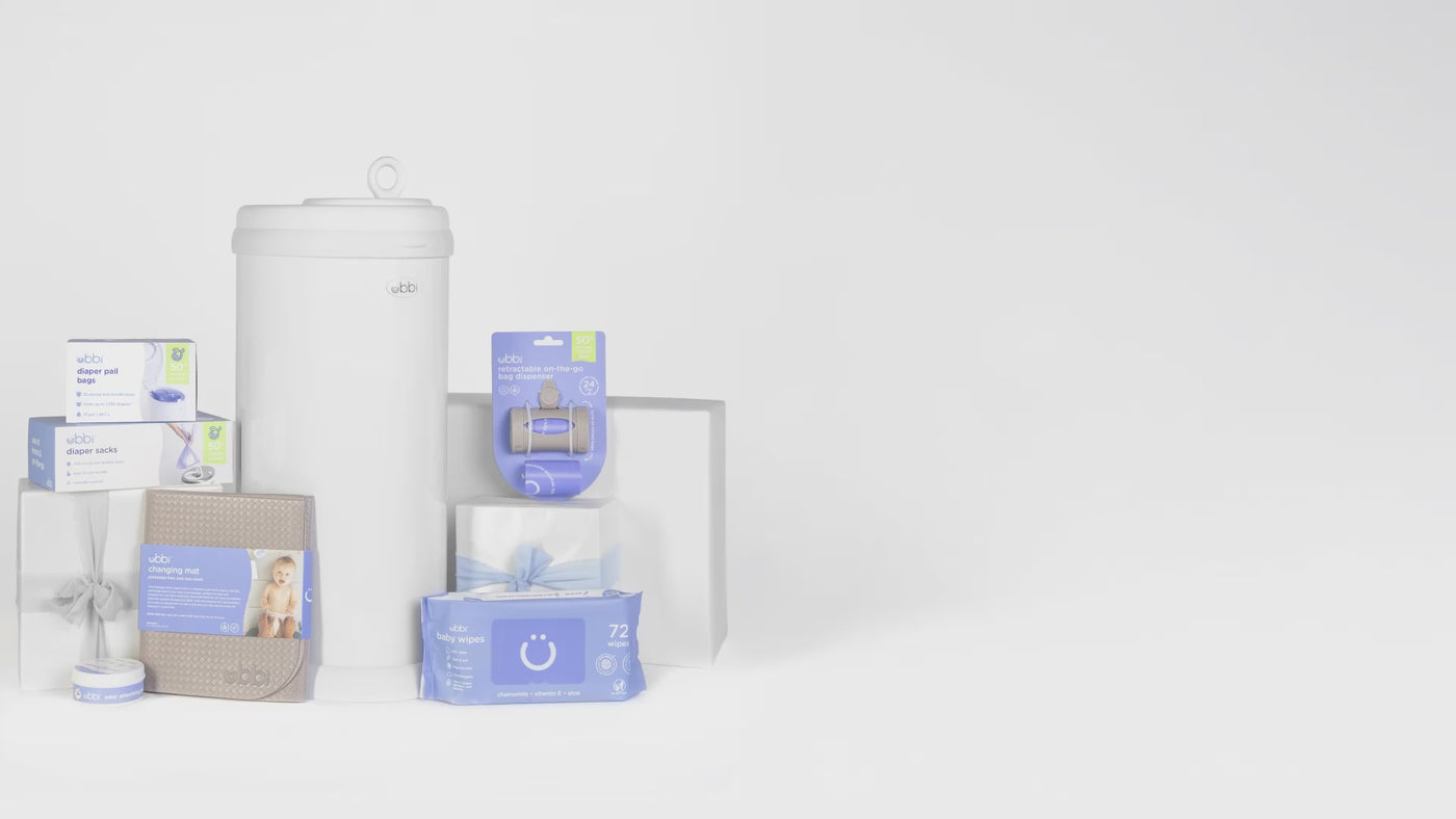 diaper pail gift set