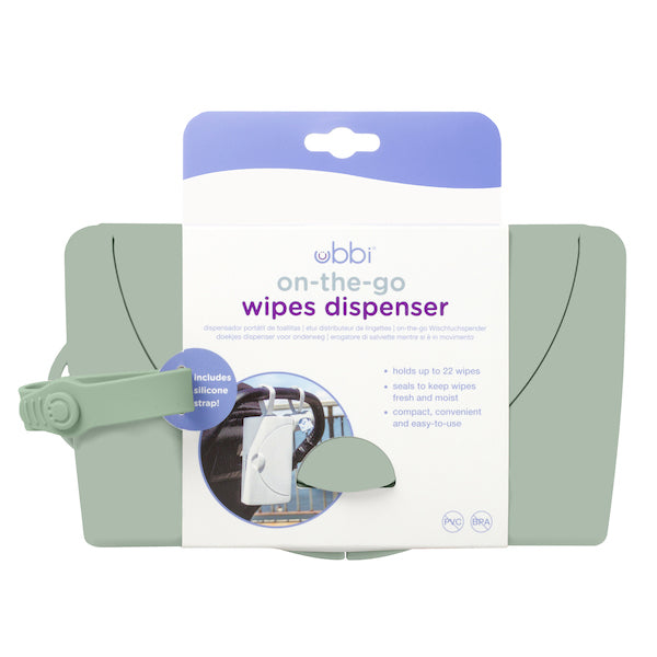 Chiviri4ta - UBBI WIPES DISPENSER El dispensador de toallitas húmedas Ubbi  facilita el cambio de pañales tanto para el bebé como para los padres. Con  una placa con peso que asegura que