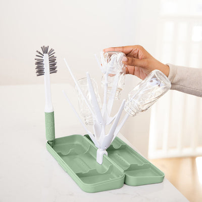 on-the-go drying rack and brush#color_sage