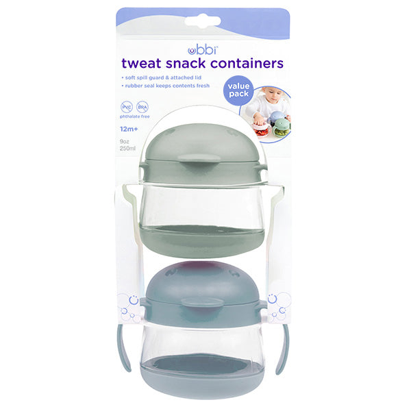 Ubbi Tweat No Spill Snack Container for Kids, BPA-Free, Toddler Snack  Container, Sage & Pink